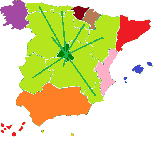 MAPA DE ESPAÑA FEDERAL